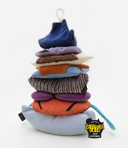 puzzle dla dzieci Wesoła Stupa - sensoryczna piramida