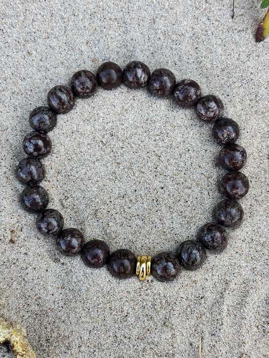 biżuteria męska Bransoletka męska Obsydian