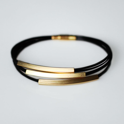 bransoletki złote Bransoletka Gold in Black