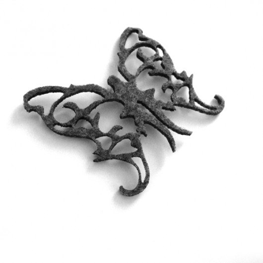 felt butterfly... e felt label