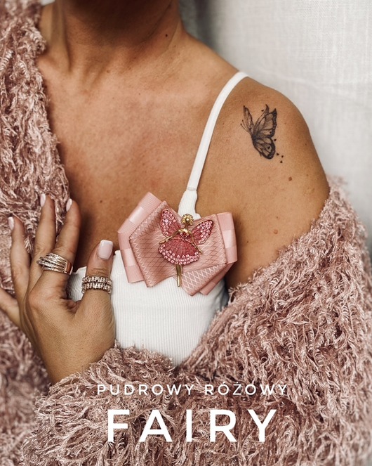 broszki Brosza z Kolekcji FAIRY z cudowną Wróżką z kryształków   New