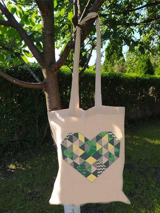 Torba bawełniana z nadrukiem Serce ART ORGANIC