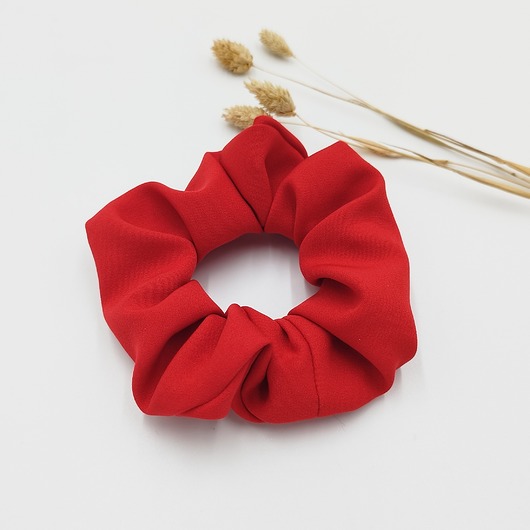 gumki do włosów Scrunchie/frotka Czerwona