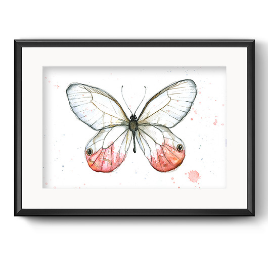 Motyl subtelny,21x30 cm,A4 JUST ILUST Justyna Małczak