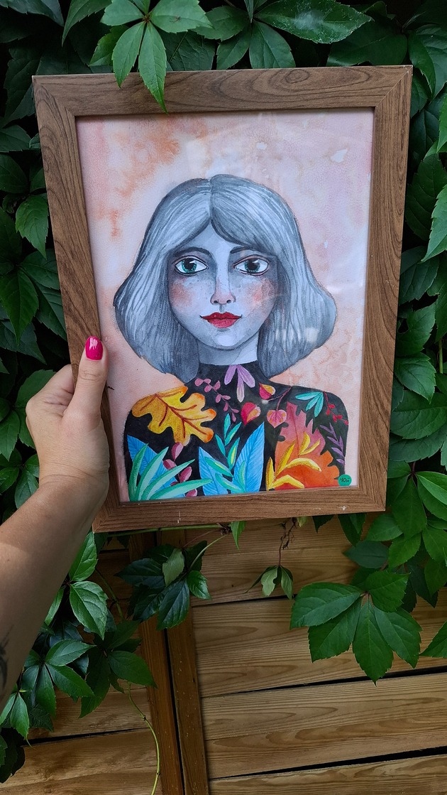 grafiki i ilustracje Akwarela Diana