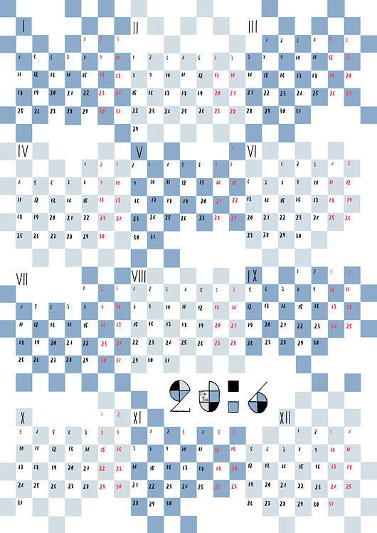 kalendarz 2016- planner Tiu Tiu pracownia rysunku