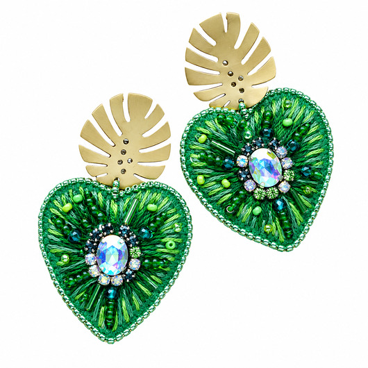 kolczyki soutache Kolczyki Monsterowe serce