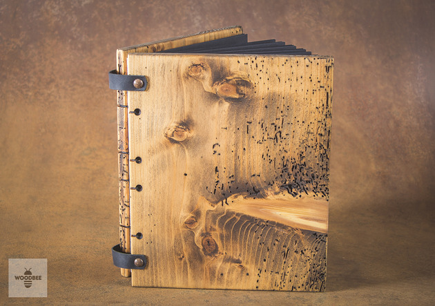 Drewniany album fotograficzny,album ślubny Wood bee