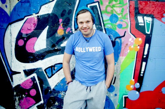 HOLLYWEED t-shirt szary melanż M - L - XL MUNGO