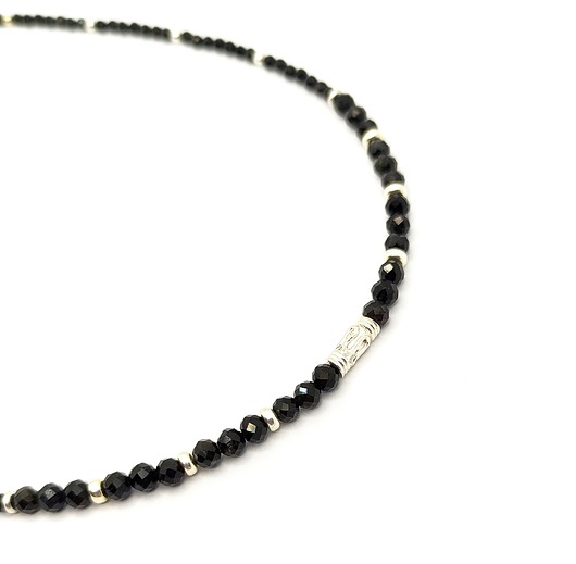 naszyjniki - inne Naszyjnik z czarnych turmalinów