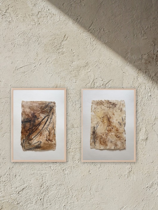 obrazy 2 x obrazek abstrakcja WABI SABI, do wyboru