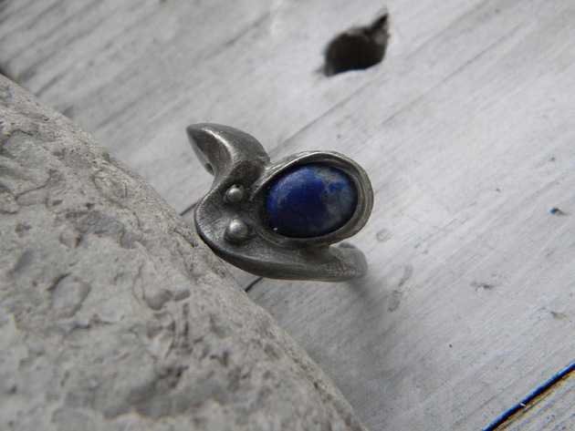 pierścionki - różne Lapis lazuli - pierścień