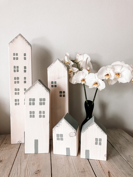 dodatki - różne Domki z drewna SKANDI (5 szt)