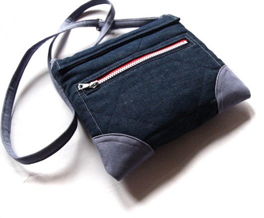 torebka mini - denim marine  - elfagado