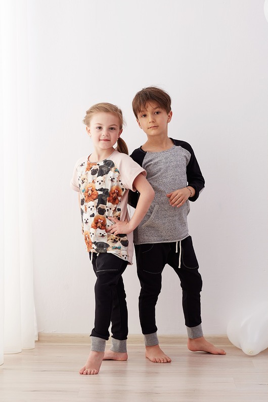 SPODNIE baggy black Cudi KiDS