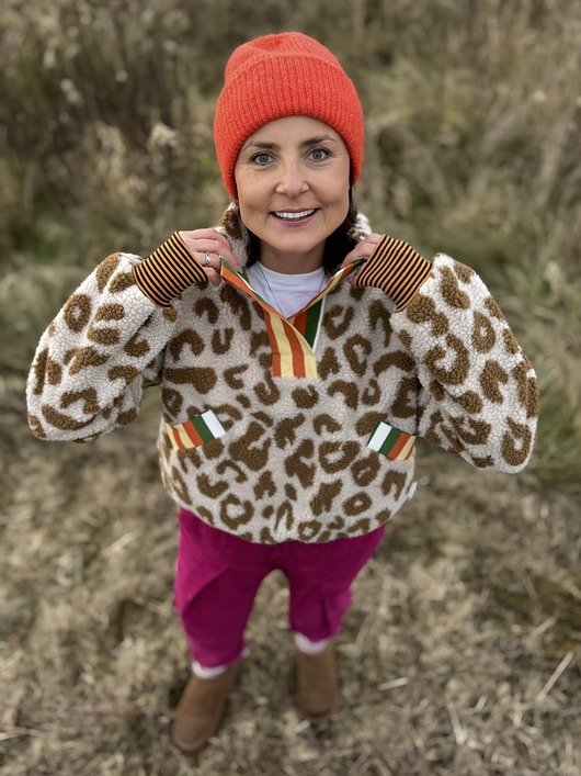 bluza bez kaptura damska Bluza Animal Skin