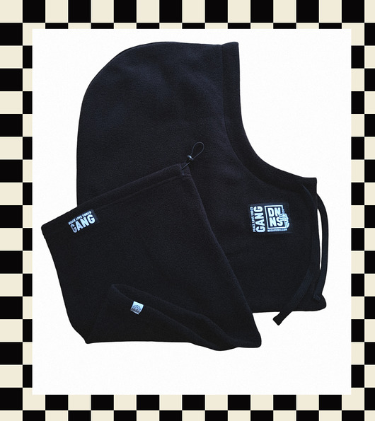 bluza z kapturem damska Czarny Polarowy Zestaw Docieplaczy