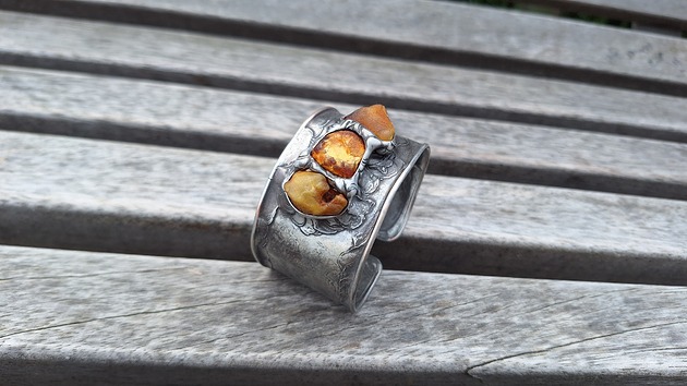 bransoletki wire wrapping Surowy charakter - bransoletka regulowana