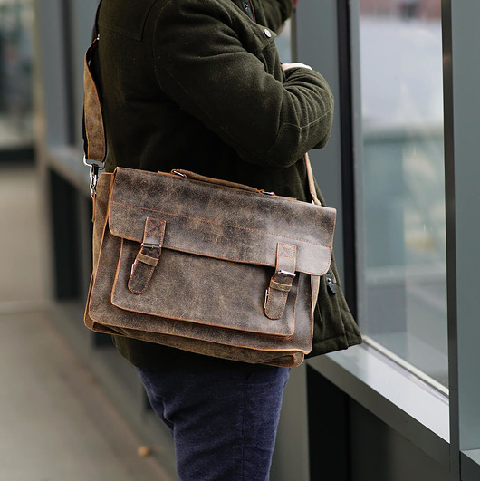 torby na ramię Torba listonoszka vintage do pracy beż Belveder