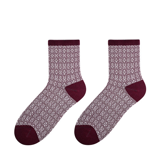 Skarpetki żakardowe - Śnieżynki Popsox