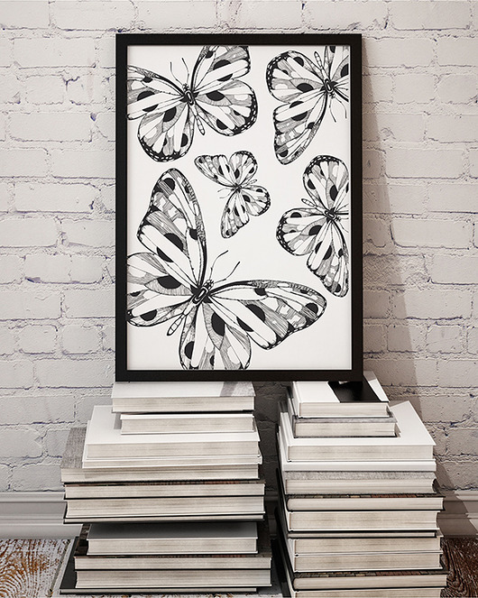 plakat. motyle (format A3) Love Life and Forest
