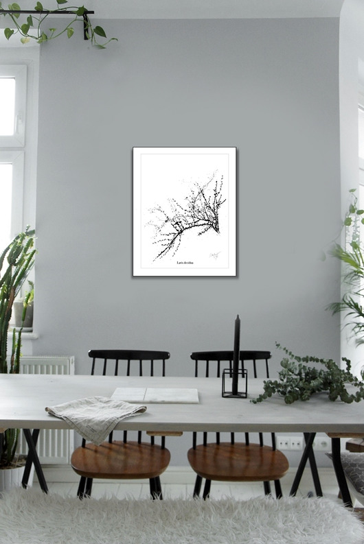 Modrzew, print |40x50 cm Margo Hupert