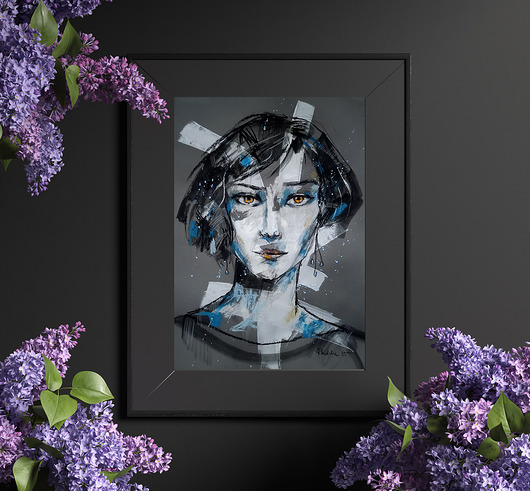 grafiki i ilustracje Ilona - rysunek B2 unikat