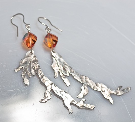 kolczyki red coral motivart