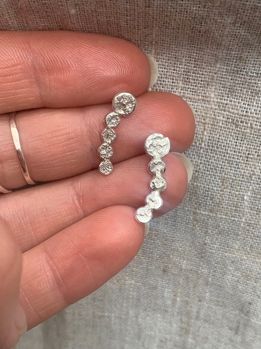 kolczyki srebrne Kolczyki srebrne robaczki silver 999/925