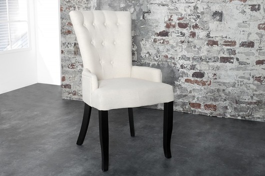 Krzesło z podłokietnikami Baroque Beige 95cm  Home Design