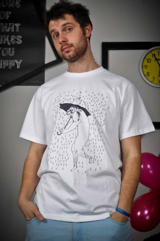tshirt kingkong w deszczu dziendobry