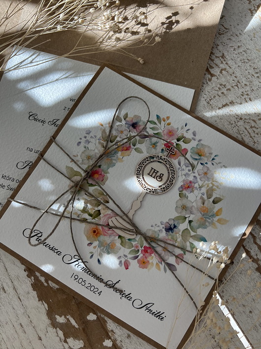 zaproszenia na komunię Najpiękniejsze zaproszenia handmade komunijne, na komunię dla chłopca, dziewc