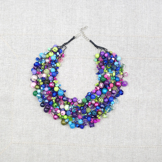 kolie 7023 Bogaty naszyjnik grono 