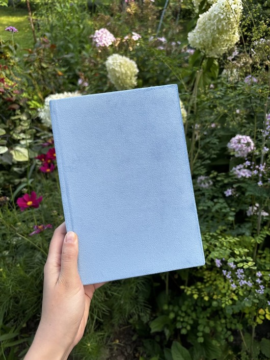 notatniki i albumy Notes A5 w linie lub kropki - oprawa z weluru