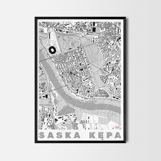 plakaty Plakat Saska Kępa - CityArtPosters