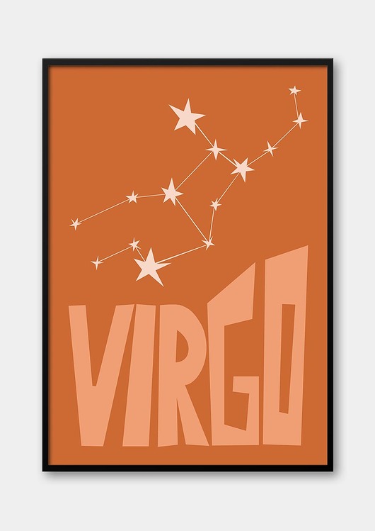 plakaty Plakat PANNA - VIRGO Znaki Zodiaku Gwiazdozbiór