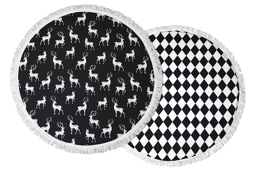 Okrągła dwustronna mata do zabawy Dearest Deer Nukko Design