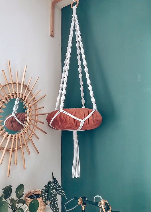 Makramowy hamak legowisko dla kota Hygge Macrame