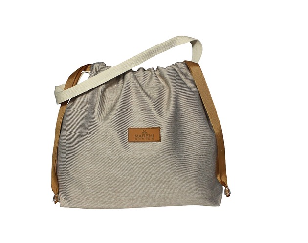 Lunch bag_ torebka na drugie śniadanie beżowa MAREMI Design