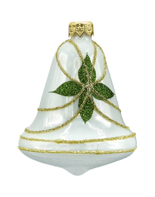 ozdoby choinkowe Bombka choinkowa: Dzwonek biały: 3 sztuki