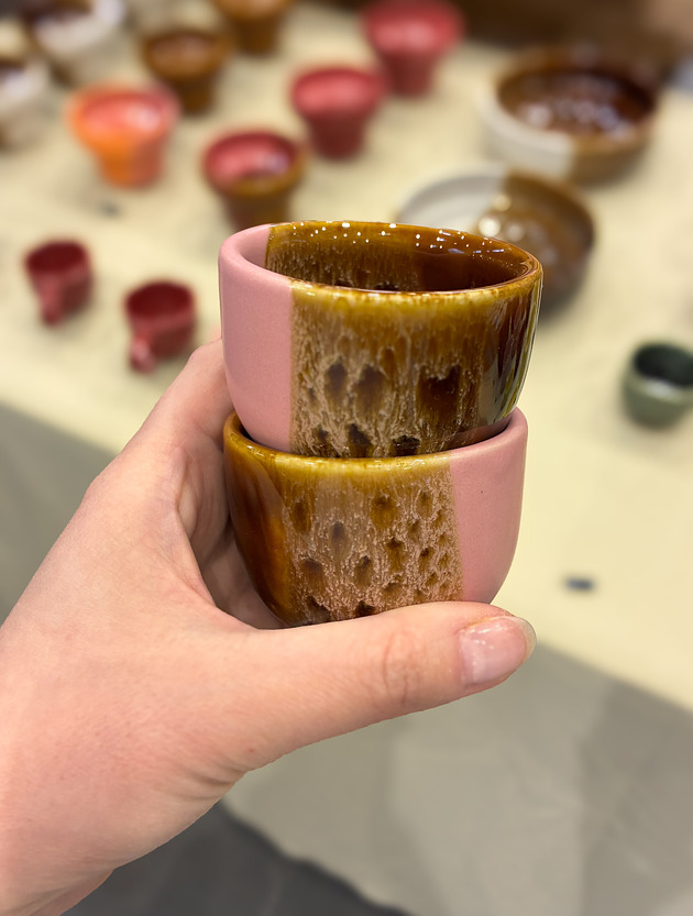 filiżanki Czarka do espresso 60 ml (różowa pantera)