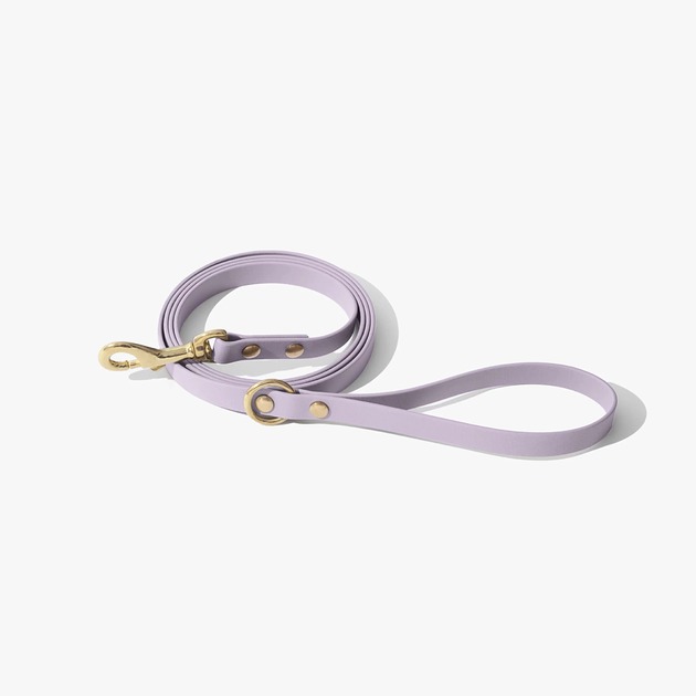 smycze i obroże dla psów i kotów Smycz miejska premium mosiądz - fresh lilac