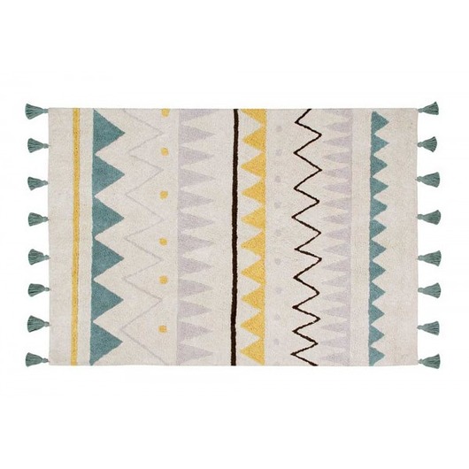 Dywan Azteca Natural Vintage Azul L Lorena Canals Lorena Canals