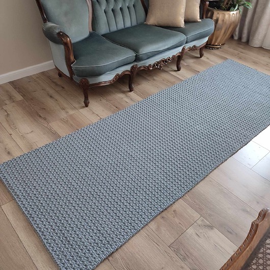 dywany Dywan szydełkowy prostokątny ze sznurka 60cmx208cm