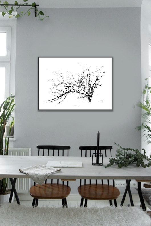 Modrzew, print |100x70 cm Margo Hupert