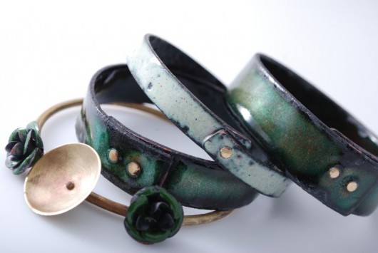 GREEN BOTTLE - emaliowane bransolety  Dorota Oyrzanowska