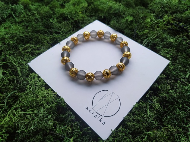 bransoletki - inne Bransoletka Gray Mist Gold