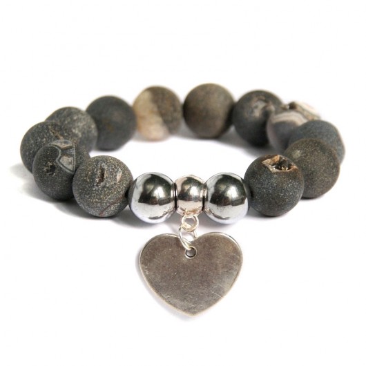 agat DRUZY mrożony BLACK - extra large kaktusia