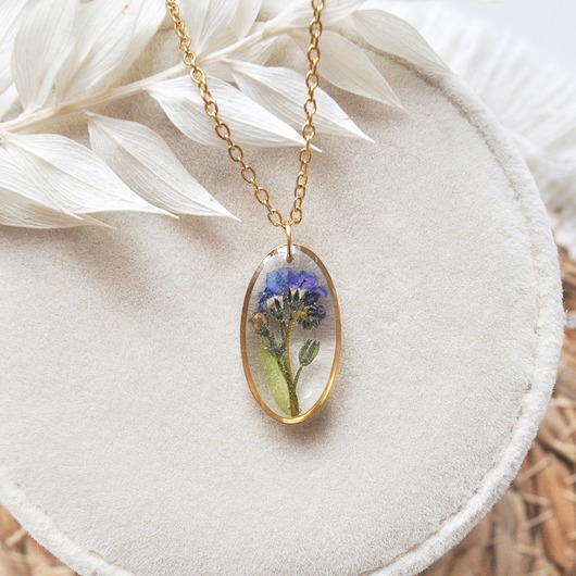 naszyjniki - inne Naszyjnik z kwiatami, prezent dla przyjaciółki