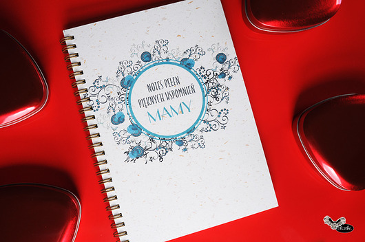 notes pięknych wspomnień Mamy, recycled notatnik Sowia Aleja